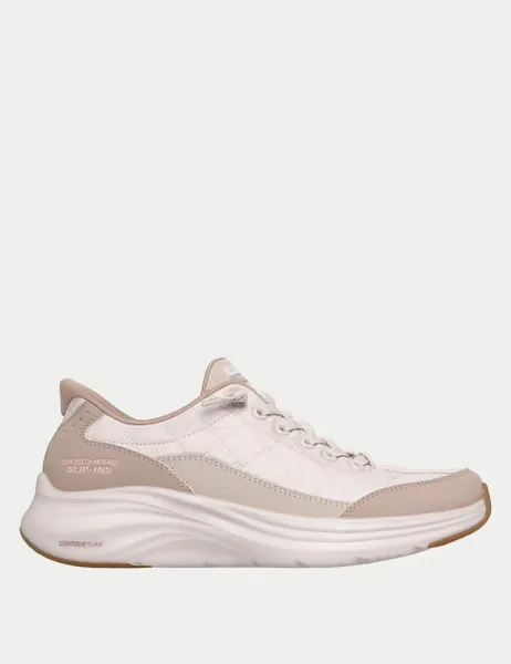 Skechers Contour Foam Cosy Fit Trainers Natural Mix