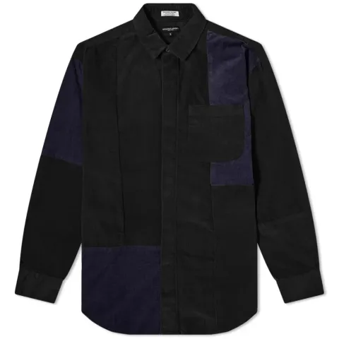 Cord Patchwork Shirt