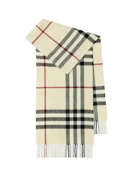 women Check Cashmere Scarf
