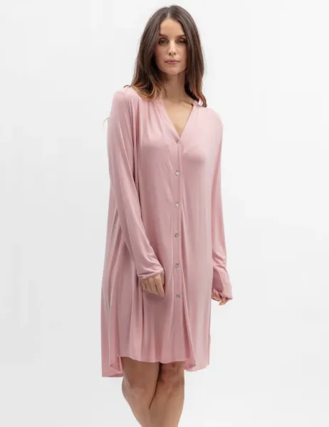 Cyberjammies Modal Rich Jersey Nightshirt Pink