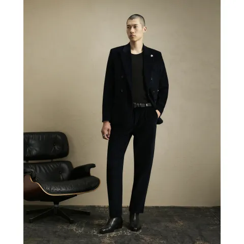 River Island Slim Fit Corduroy Suit Trousers