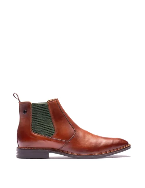 Base London Leather Chelsea Boots Tan