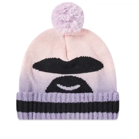 AAPE Moon Face Bobble Beanie