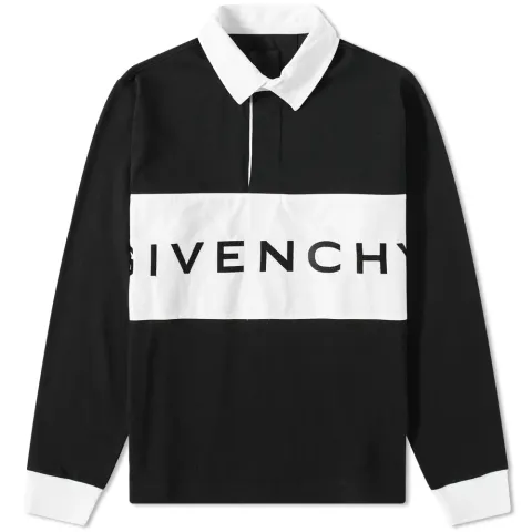 Embroidered Logo Rugby T-Shirt