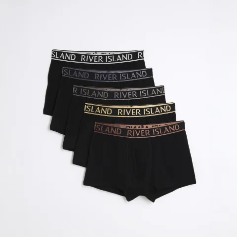 River Island Metallic Ri Pack Of 5 Trunks