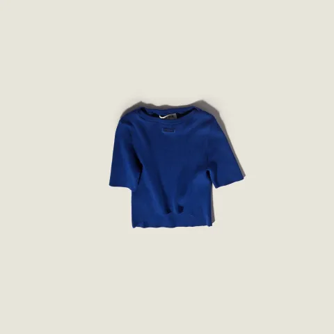 Cotton boat neck sweater