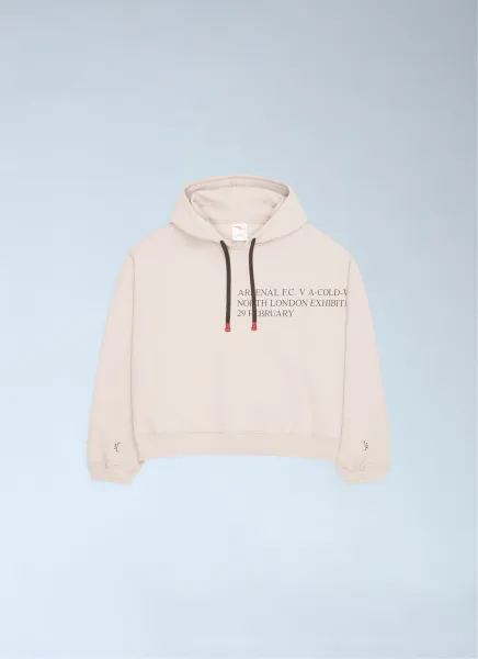 Logo Motif Hooded Sweatshirt