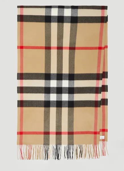 Half Mega Check Scarf