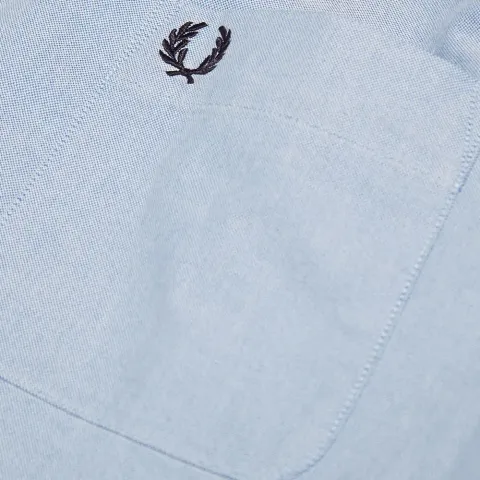 Fred Perry Gingham Tipped Collar Oxford Shirt