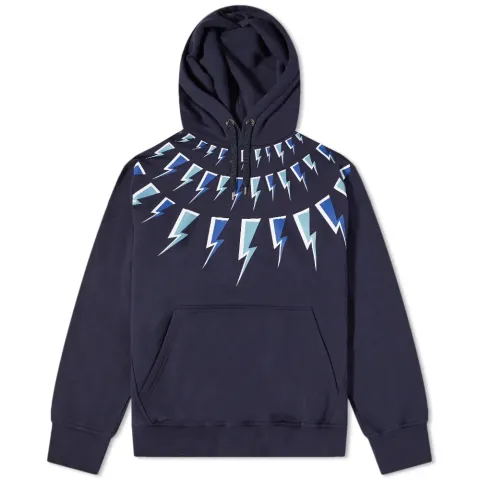 Fair Isle Comic Bolts Popover Hoodie