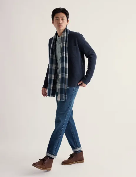 Seasalt Cornwall Regular Fit Wool Rich Knitted Overshirt Navy