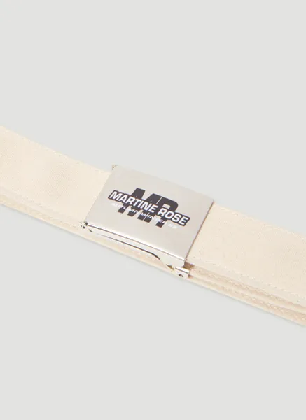 Logo Motif Canvas Belt