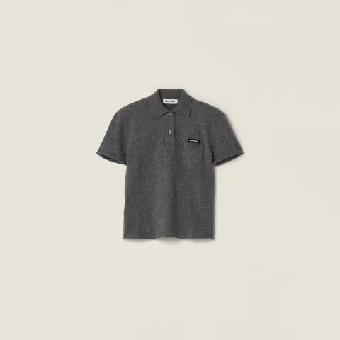 Cashmere polo shirt