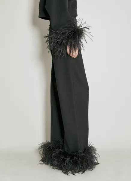 Feather Cuffs Track Pants