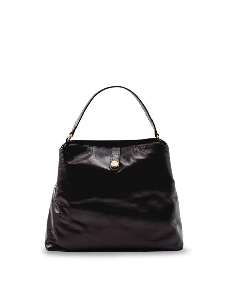 Women's FIONA Shiny Leather Shoulder Bag