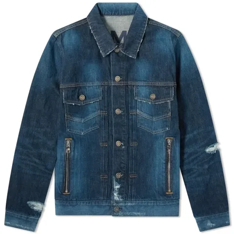 Distressed Denim Jacket