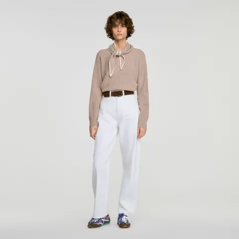 2-in-1 wool and cashmere jumper