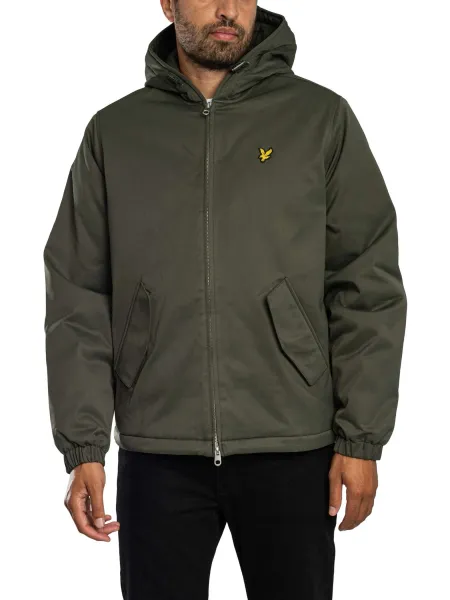 Lyle & Scott Padded Hooded Zip Through Jacket