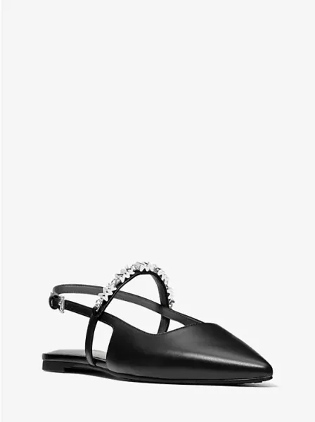 Dina Flex Leather Slingback Flat
