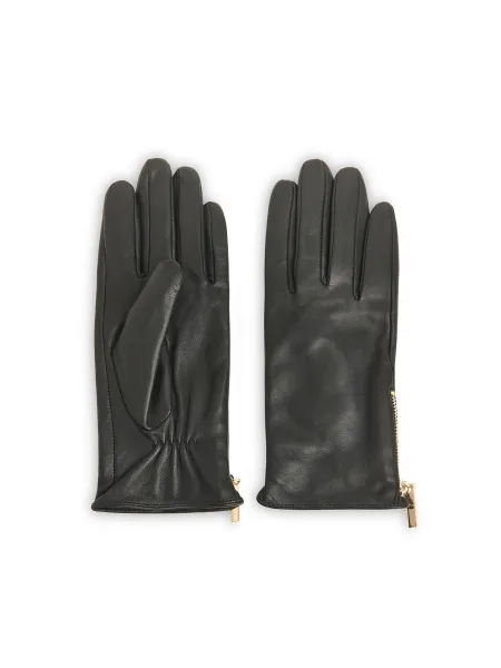 Whistles Zip Leather Gloves