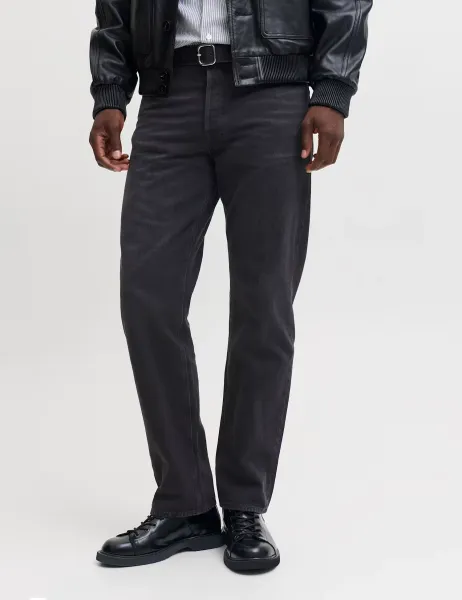 Jack & Jones Pure Cotton Relaxed Fit Jeans Black