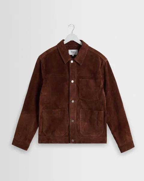 Robin - Brown Suede Chore Jacket