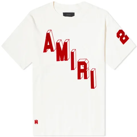 Flocked Hockey Skater T-Shirt