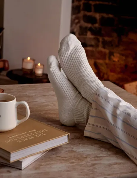 Katie Loxton Sparkle Ribbed Ankle High Socks Gift Box
