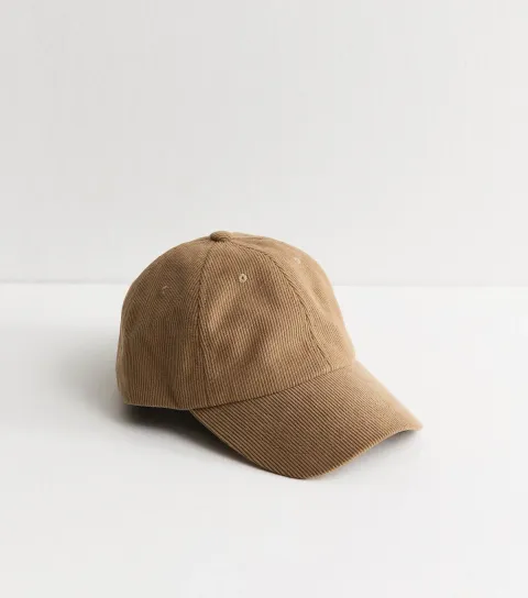 New Look Camel Corduroy Cap