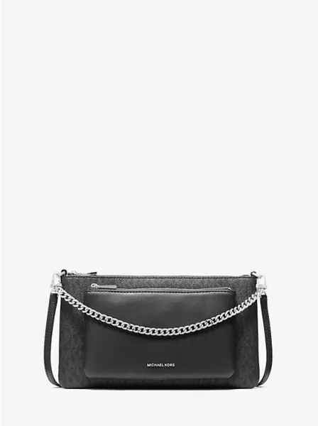Jet Set Medium Signature Logo Convertible Crossbody Bag