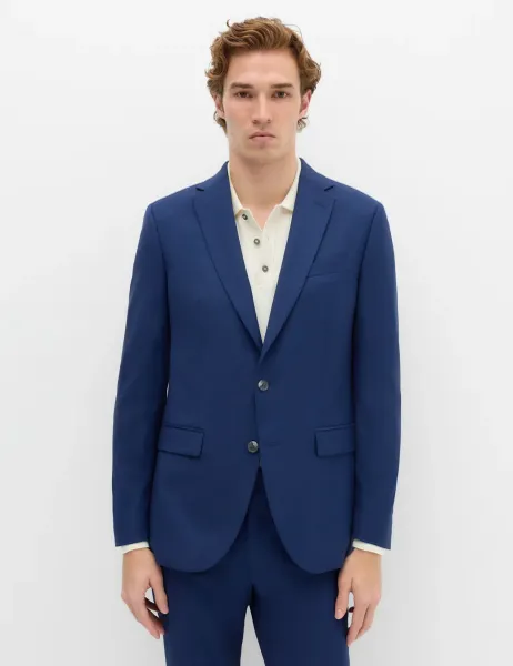 Marks & Spencer Slim Fit Stretch Ultimate Suit Jacket Dark Indigo
