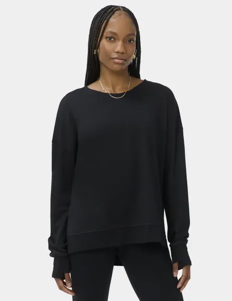 Sweaty Betty Modal Blend Tie Back Relaxed Sweatshirt