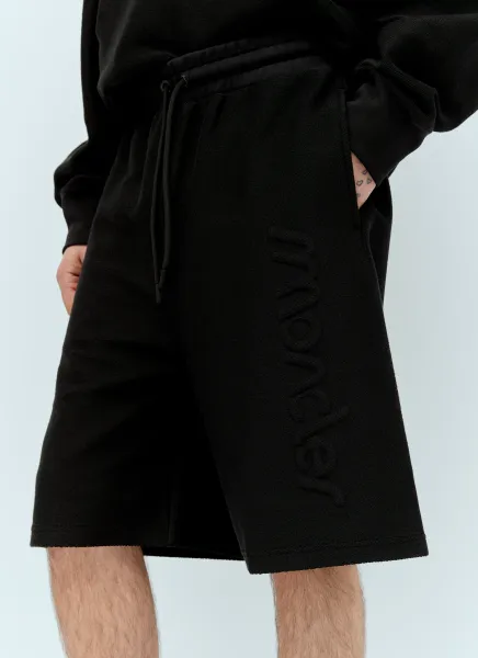 Raised Logo Drawstring Shorts