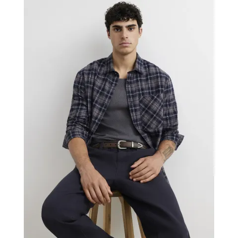 River Island Regular Fit Check Long Sleeve Shirt