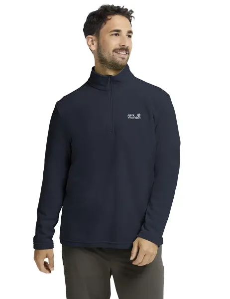 Jack Wolfskin Taunus 100 Half Zip Fleece Jacket Navy