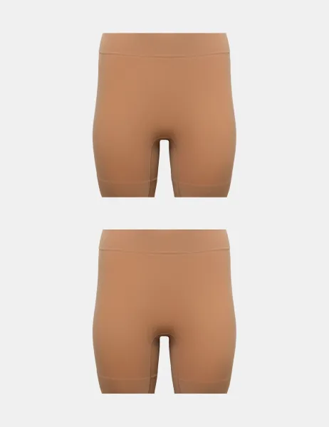 Body by M&S 2 Pack Body Invisibles Anti-Chafe Shorts Sunstone