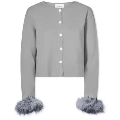 Detachable Feather Cardigan