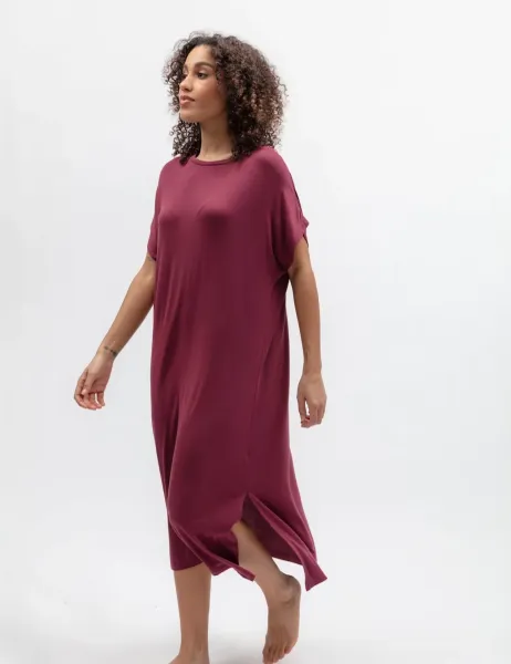 Cyberjammies Jersey Long Nightdress Berry