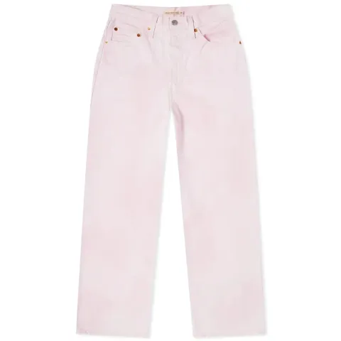 Levis Ribcage High Rise Straight Crop Jeans
