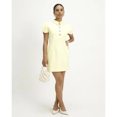 River Island Petite Split Sleeve Mini Dress