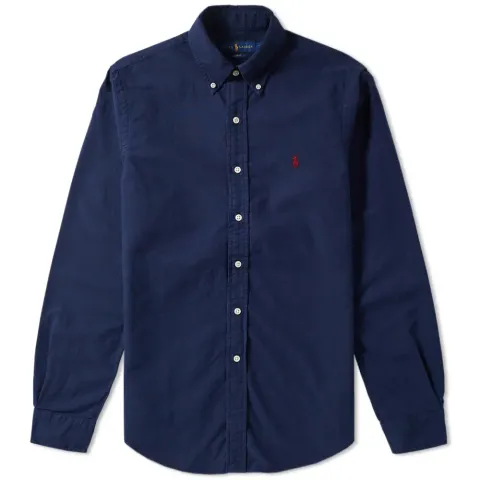 Slim Fit Garment Dyed Oxford Shirt