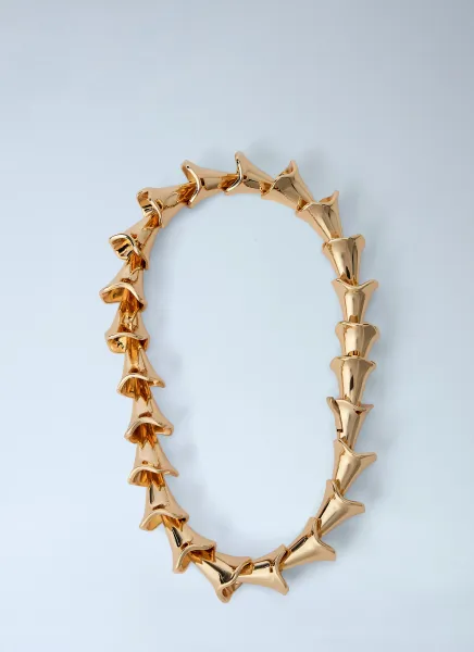 Sculptural Gold-Tone Necklace