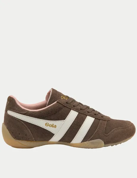 Gola Chase Suede Lace Up Trainers Brown Mix