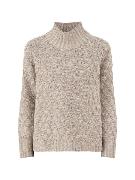 Organic Cotton Blend Turtleneck Sweater