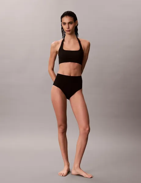 Calvin Klein Shaping High Waisted Bikini Bottoms Black