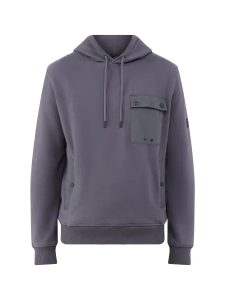 Barbour International Inline Cotton Blend Hooded Sweatshirt