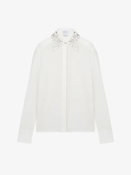 Floral Embroidery Shirt