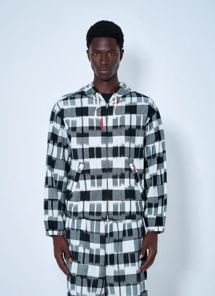 Ikat Check Hoody