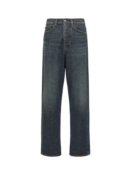 Men Straight Leg Jeans D Blue