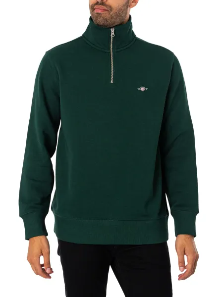 Gant Regular Shield Half Zip Sweatshirt